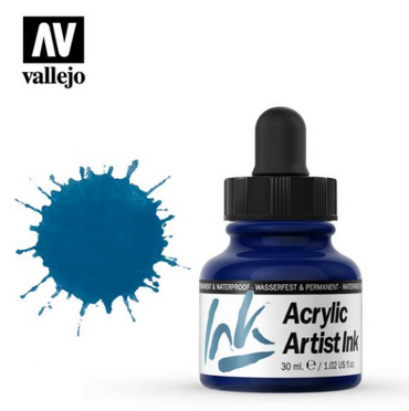 Prussian Blue Vallejo Acrylic Artist Ink