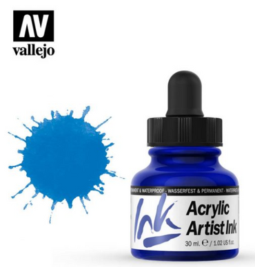 Primary Blue Vallejo Acrylic Artist Ink