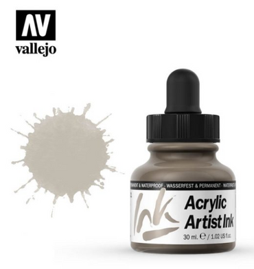 Old Silver Vallejo Acrylic Artist Ink