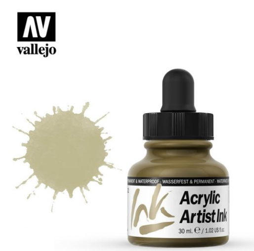 Gold Vallejo Acrylic Artist Ink