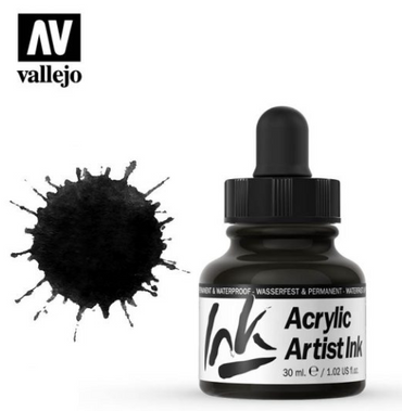 Black Pearl Vallejo Acrylic Artist Ink