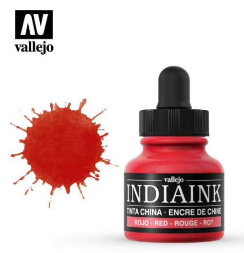 Red Vallejo India Ink