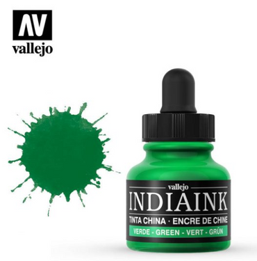 Green Vallejo India Ink