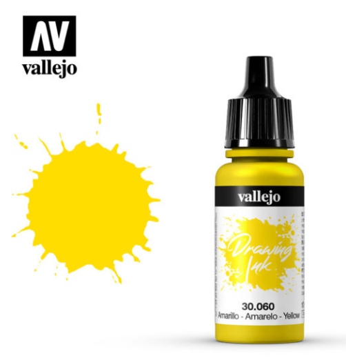 Yellow Vallejo Drawing Ink