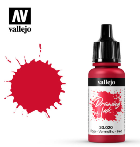Red Vallejo Drawing Ink