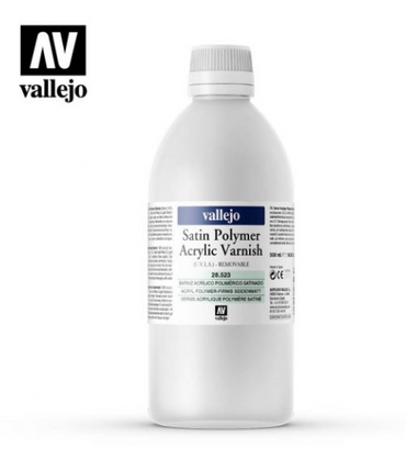 Satin Polymer Acrylic Varnish Vallejo Auxiliaries