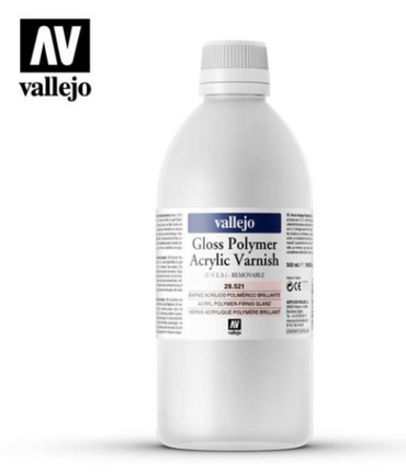 Gloss Polymer Acrylic Varnish Vallejo Auxiliaries