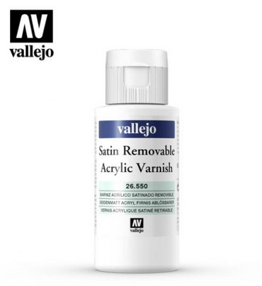 Satin Removable Acrylic Varnish Vallejo Auxiliaries
