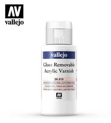 Gloss Removable Acrylic Varnish Vallejo Auxiliaries