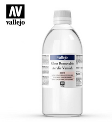 Gloss Removable Acrylic Varnish Vallejo Auxiliaries