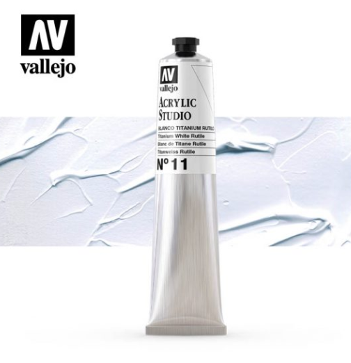 Titanium White Rutile Vallejo Acrylic Studio