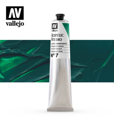 Permanent Green Vallejo Acrylic Studio