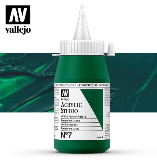 Permanent Green Vallejo Acrylic Studio