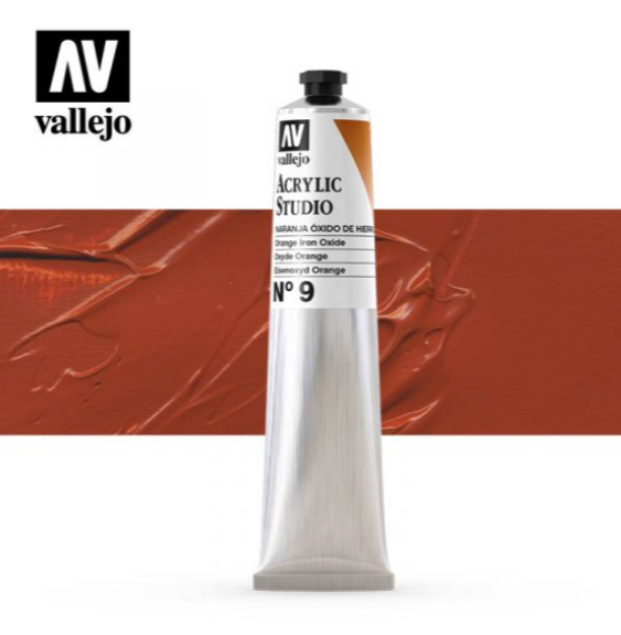 Orange Iron Oxide Vallejo Acrylic Studio