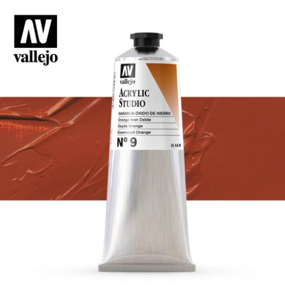 Orange Iron Oxide Vallejo Acrylic Studio