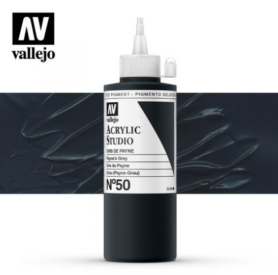 Payne’s Grey Vallejo Acrylic Studio