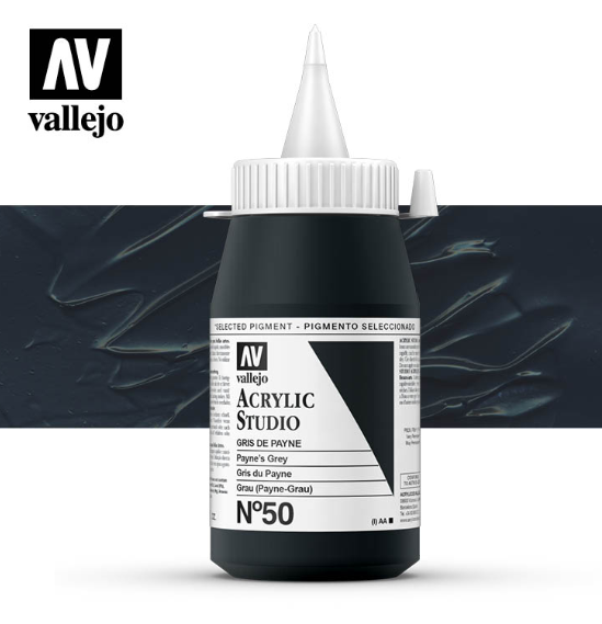 Payne’s Grey Vallejo Acrylic Studio