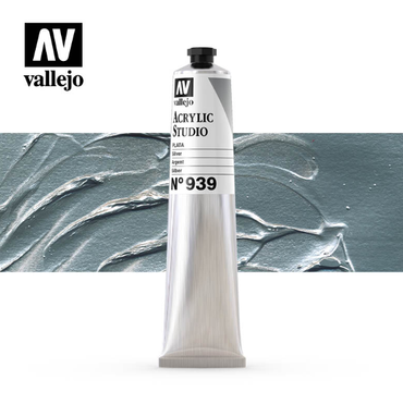 Silver Vallejo Acrylic Studio