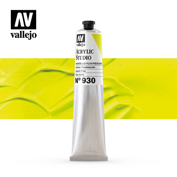 Fluorescent Yellow Vallejo Acrylic Studio