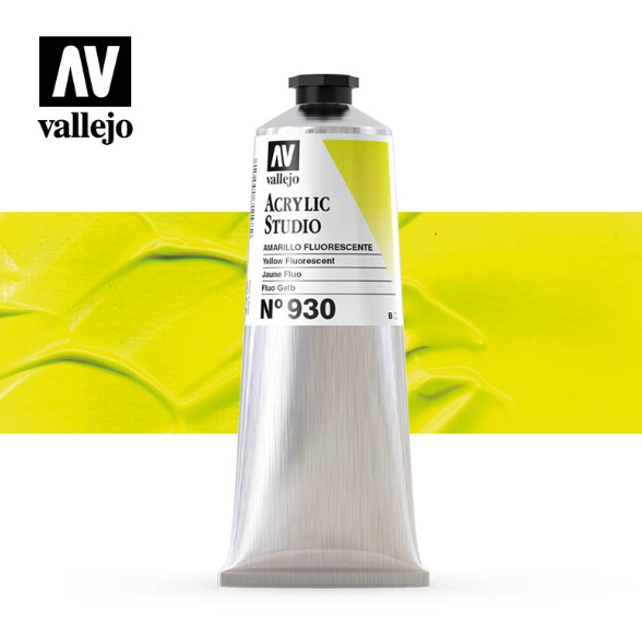 Fluorescent Yellow Vallejo Acrylic Studio