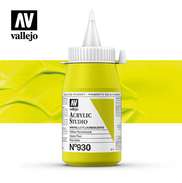 Fluorescent Yellow Vallejo Acrylic Studio