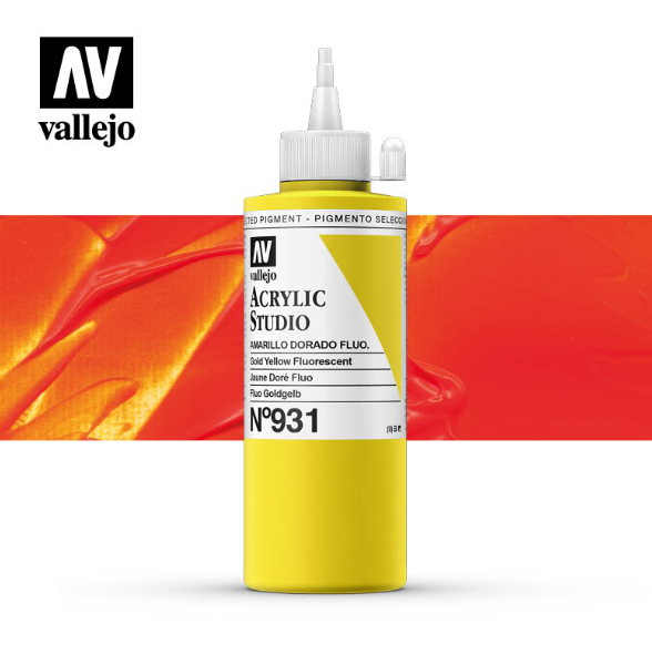 Fluorescent Gold Yellow Vallejo Acrylic Studio