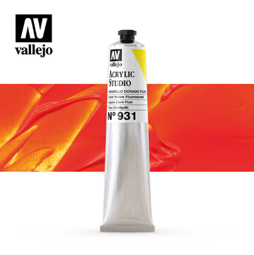 Fluorescent Gold Yellow Vallejo Acrylic Studio