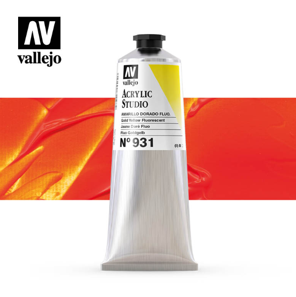 Fluorescent Gold Yellow Vallejo Acrylic Studio