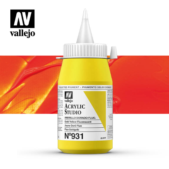 Fluorescent Gold Yellow Vallejo Acrylic Studio