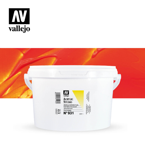 Fluorescent Gold Yellow Vallejo Acrylic Studio