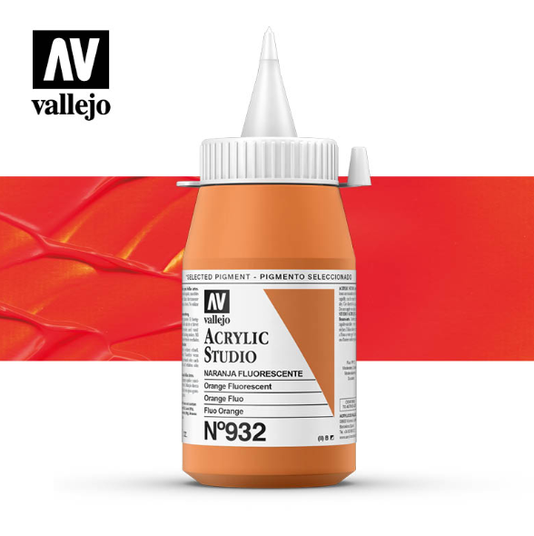 Fluorescent Orange Vallejo Acrylic Studio