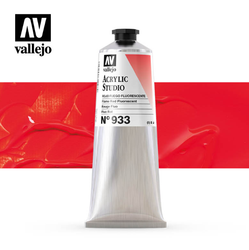 Fluorescent Flame Red Vallejo Acrylic Studio