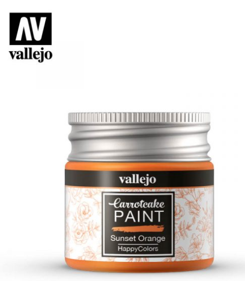 Sunset Orange Vallejo Carrotcake Paint