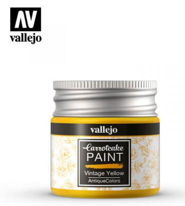 Vintage Yellow Vallejo Carrotcake Paint