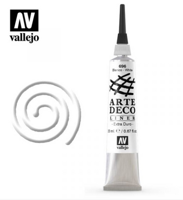 White Vallejo Arte Deco Liner