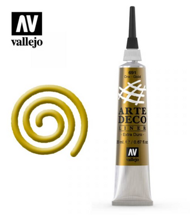Gold Vallejo Arte Deco Liner
