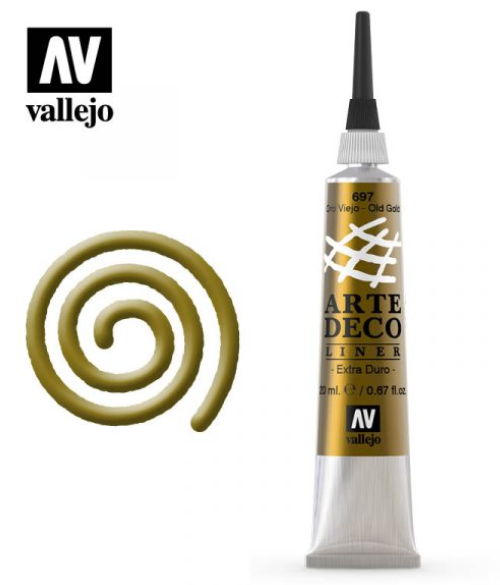 Old Gold Vallejo Arte Deco Liner