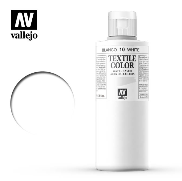 White Vallejo Textile Color
