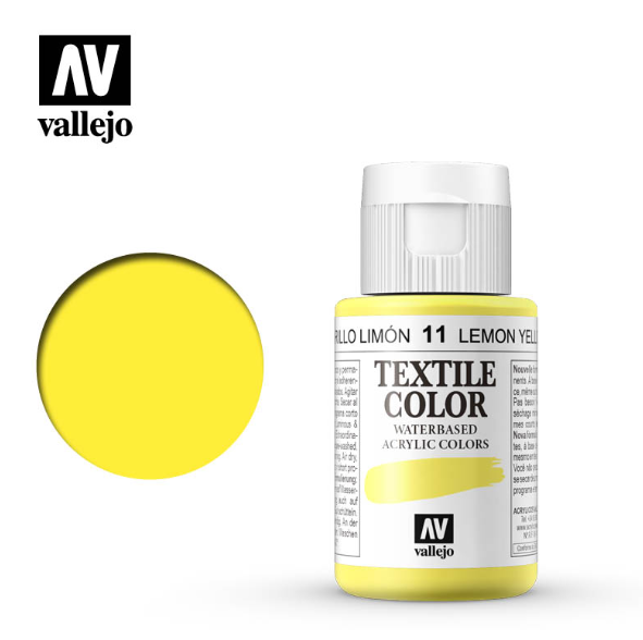Lemon Yellow Vallejo Textile Color
