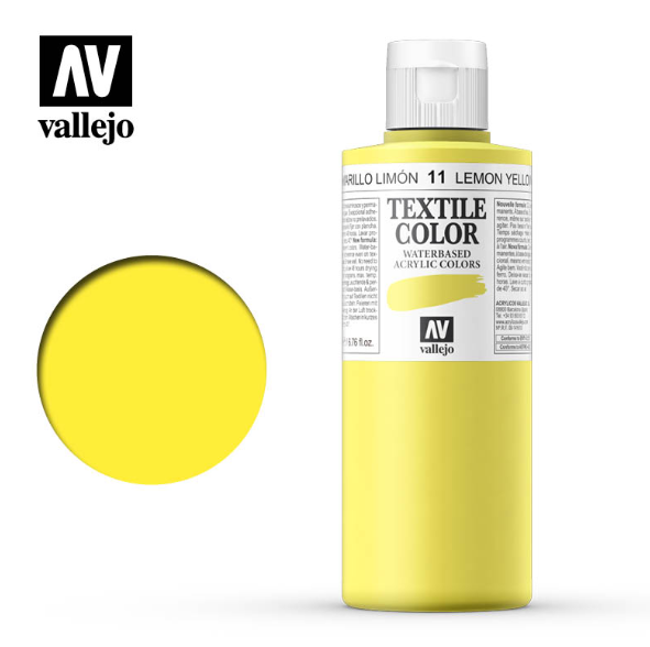Lemon Yellow Vallejo Textile Color