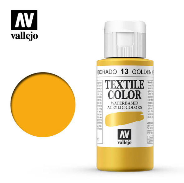 Golden Yellow Vallejo Textile Color