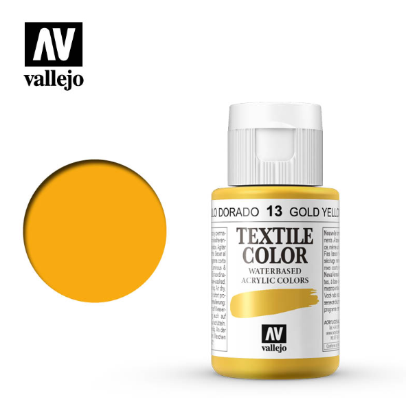 Golden Yellow Vallejo Textile Color