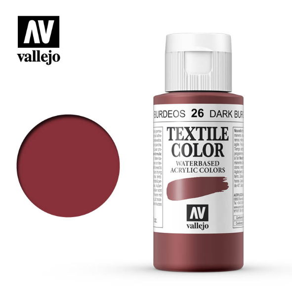 Dark Burgundy Vallejo Textile Color