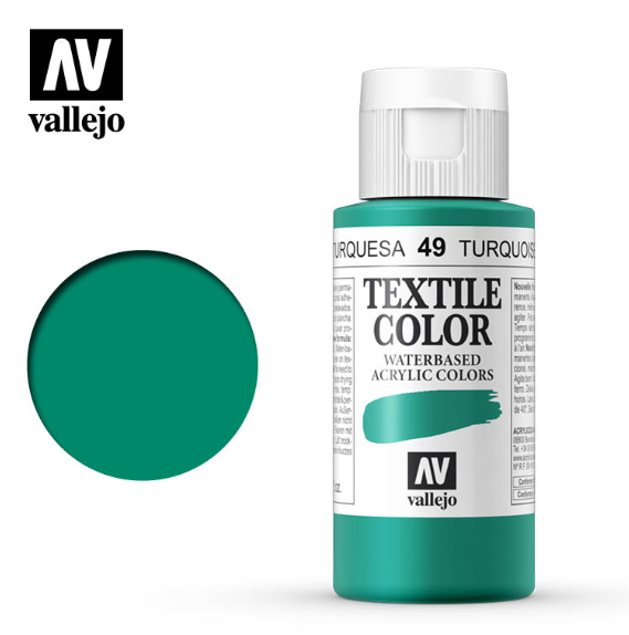 Turquoise Vallejo Textile Color