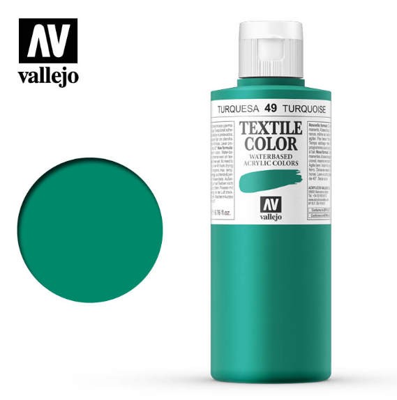 Turquoise Vallejo Textile Color