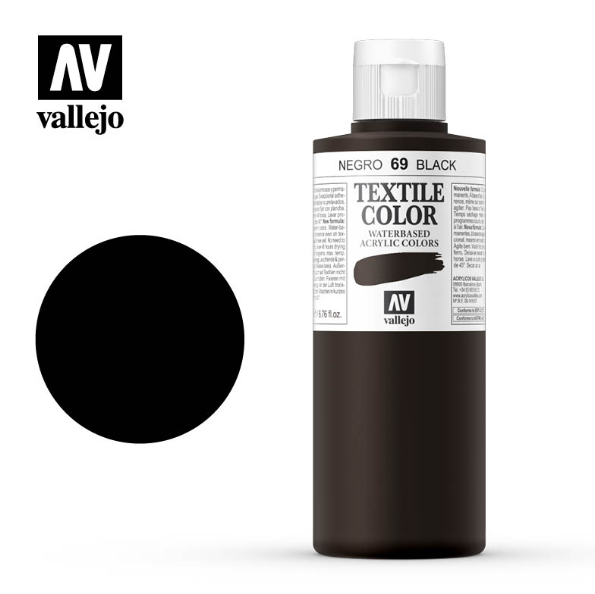 Black Vallejo Textile Color