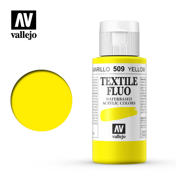 Fluo Yellow Vallejo Textile Color