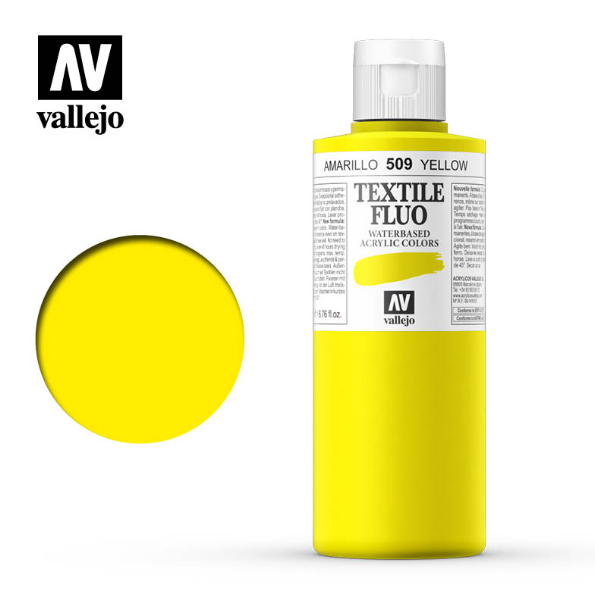 Fluo Yellow Vallejo Textile Color