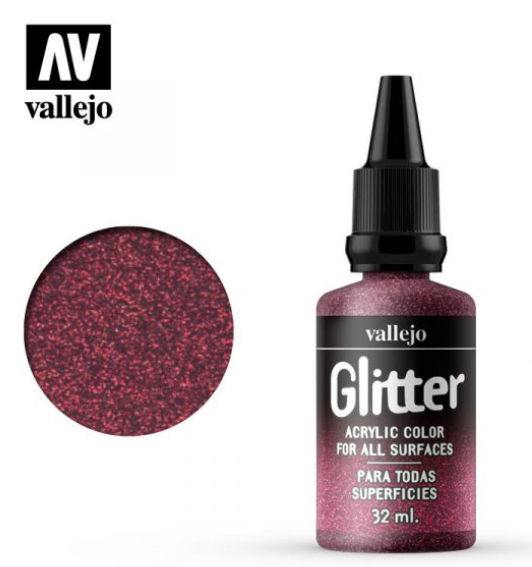 Red Vallejo Glitter