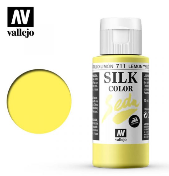 Lemon Yellow Vallejo Silk Color / Gutta